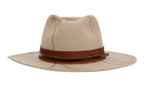 Morreton Vintage Style Wool Felt Hat with Leather Band M110 front