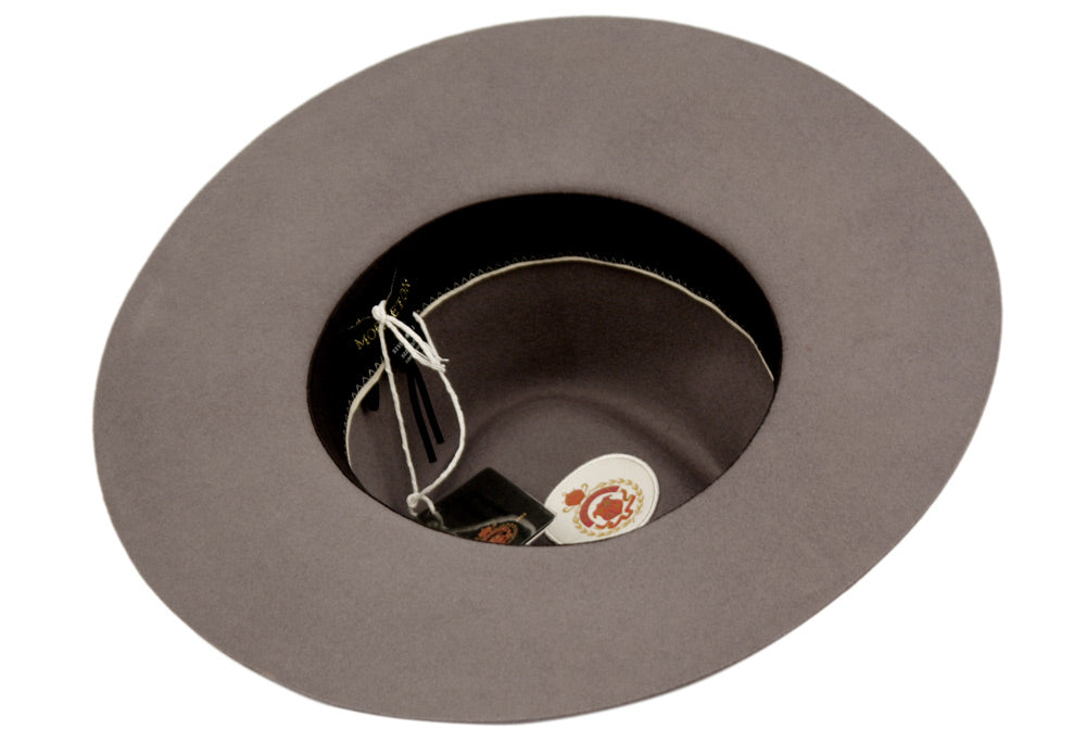 Morreton Vintage Style Wool Felt Hat with Fabric Band M111 back