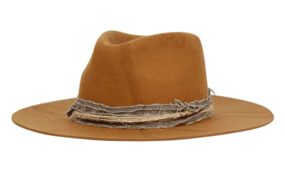 Morreton Vintage Style Wool Felt Hat with Cloth Band M114 main