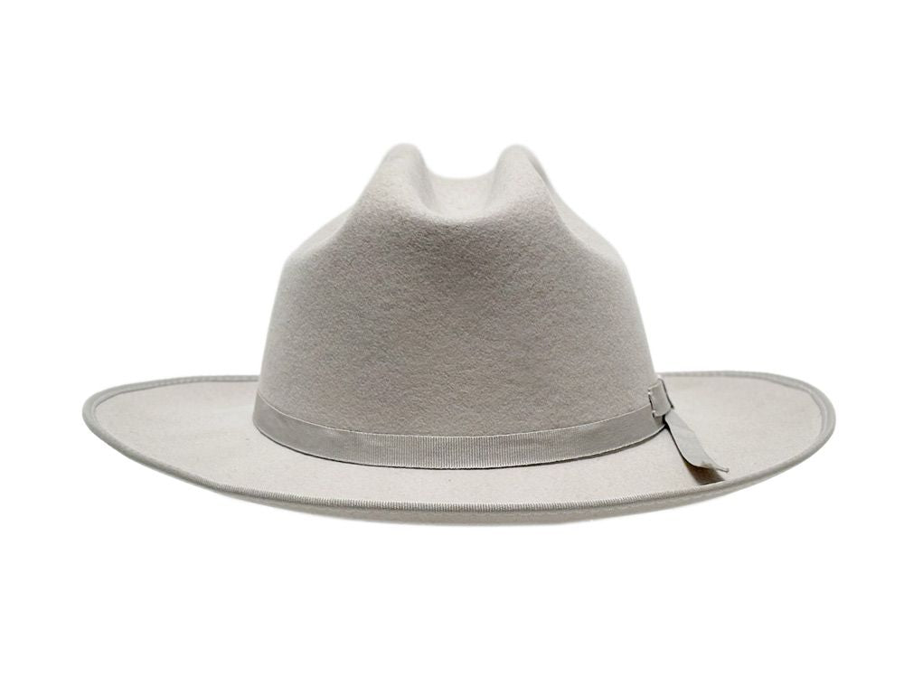 Morreton M7146 beige wool felt fedora hat back