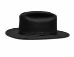 M7146 Black wool felt hat, front view