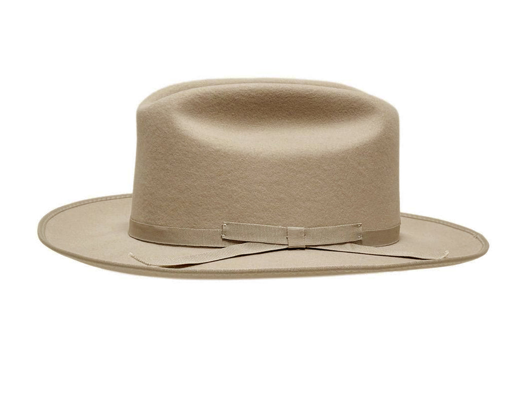 M7146 Khaki wool felt hat, front view