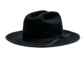 M7146 Black wool felt hat, angled product view