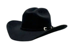 M7147 Black western wool felt cowboy hat, angled product view