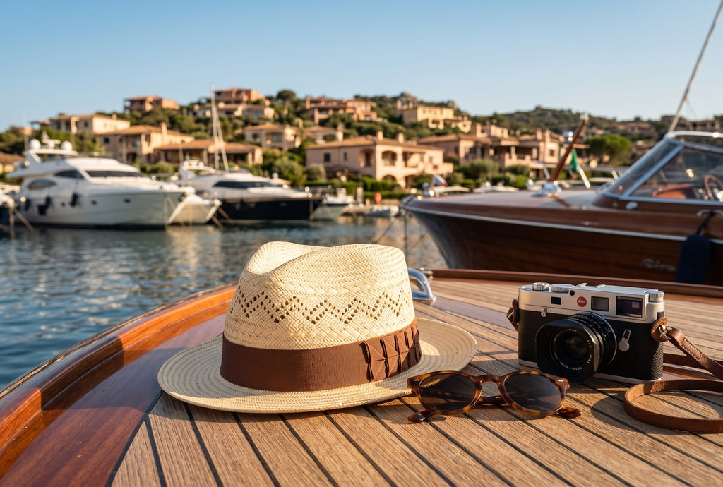 Morreton Woven Straw Fedora with Grosgrain Band M7080