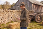 Morreton Wool Felt Hat with Grosgrain Band and Feather M92N