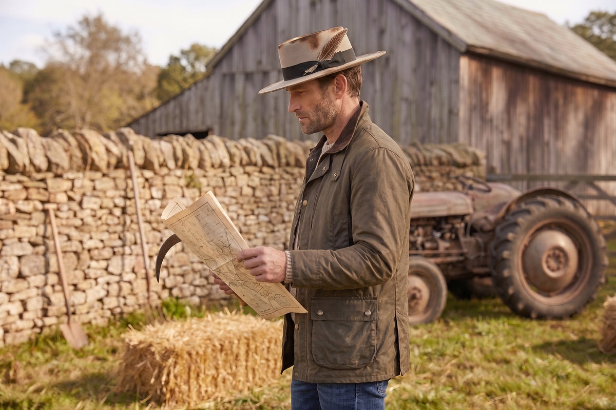 Morreton Wool Felt Hat with Grosgrain Band and Feather M92N